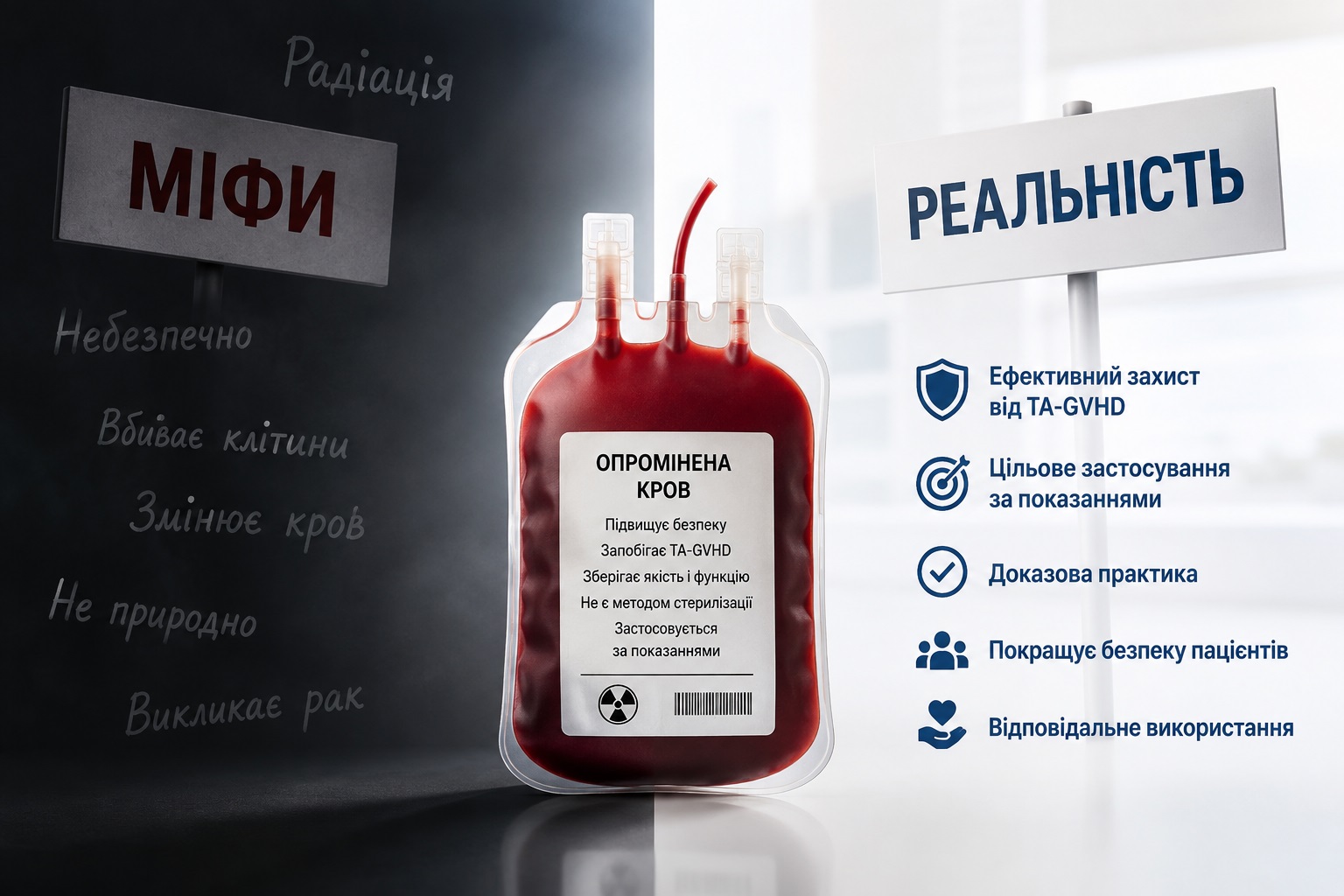 Опромінення крові: між міфом і реальністю